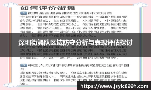 深圳街舞队区域防守分析与表现评估探讨